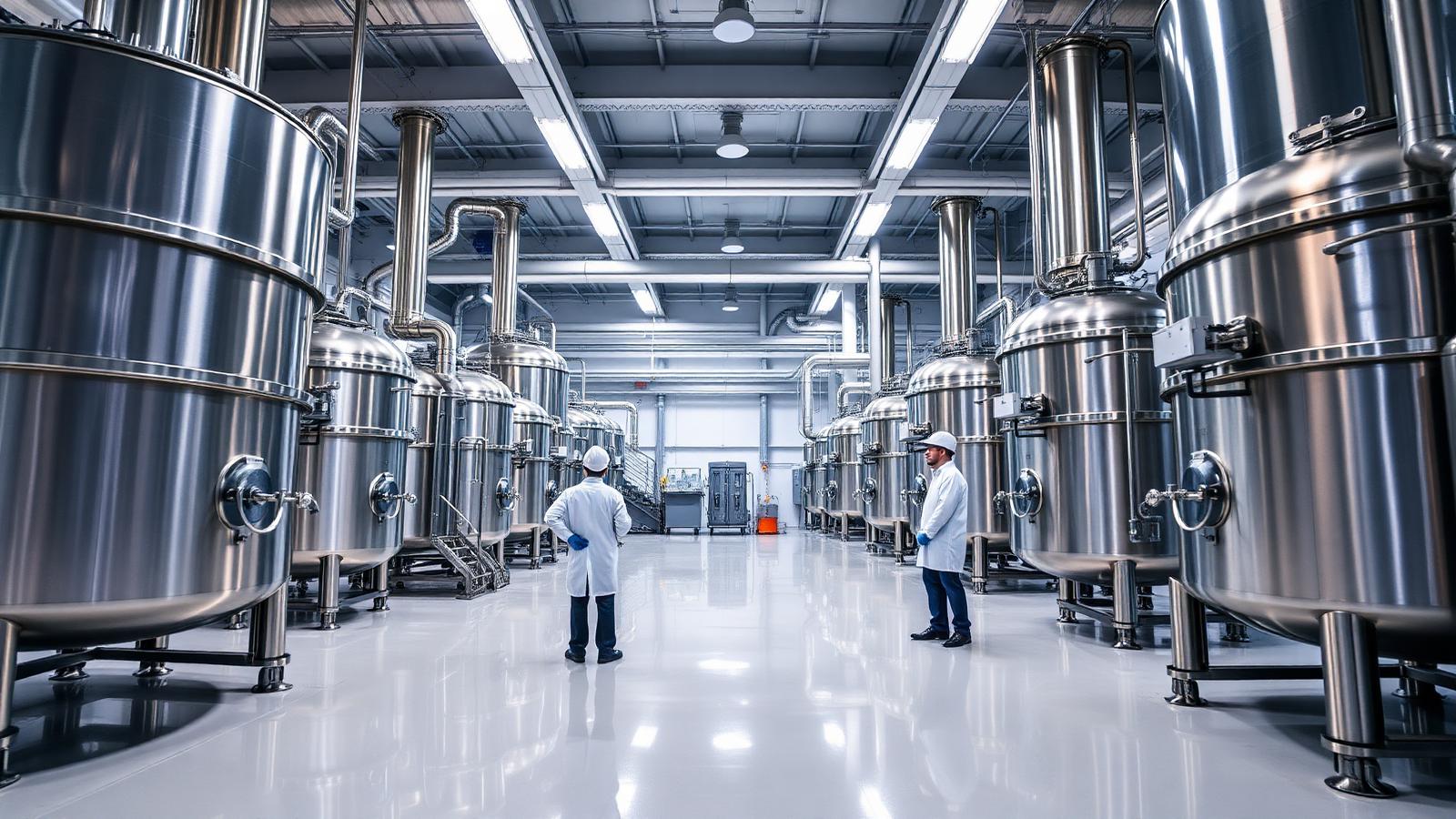 Researchers working in certified clean room