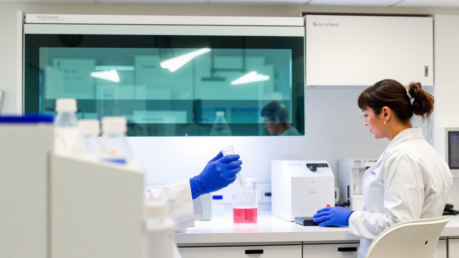Analytical laboratory with chromatography systems